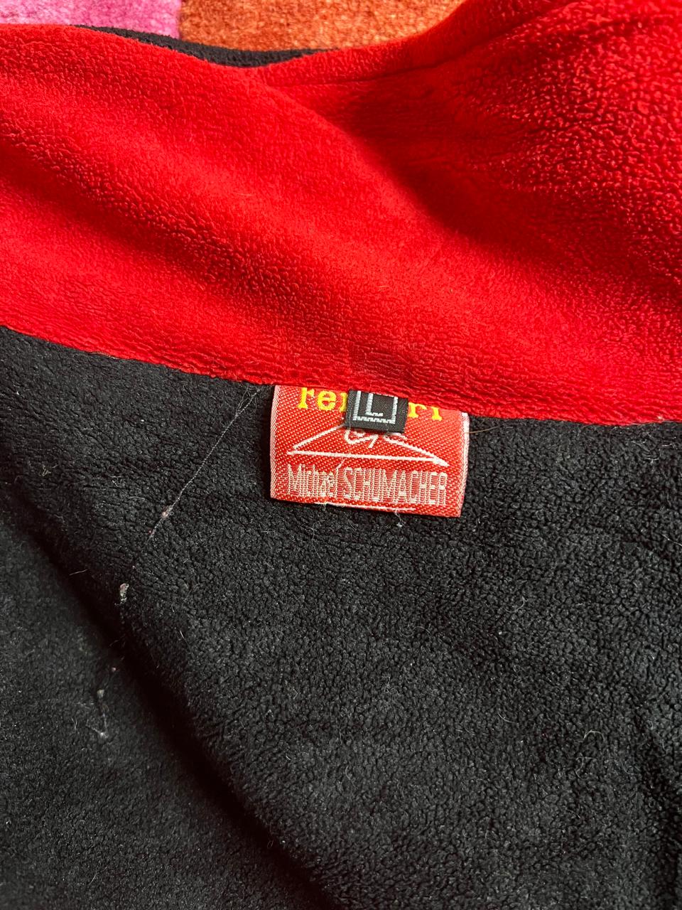 90s Ferrari fleece racing F1 team jacket