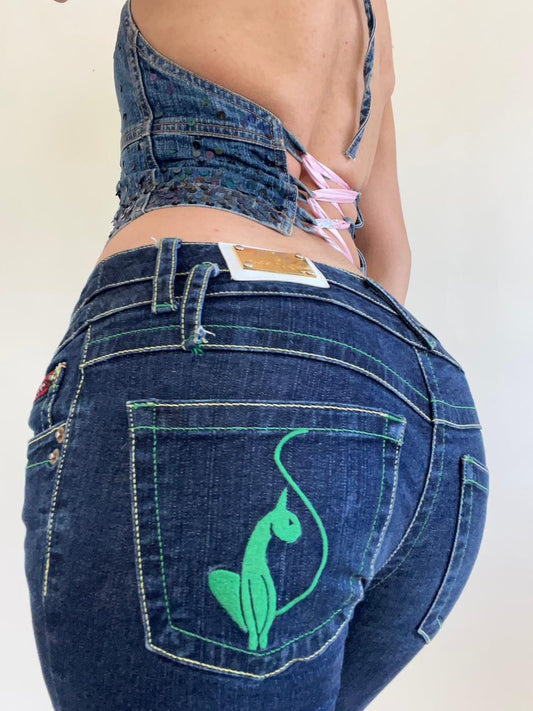 Baby Phat y2k low waist denim capris