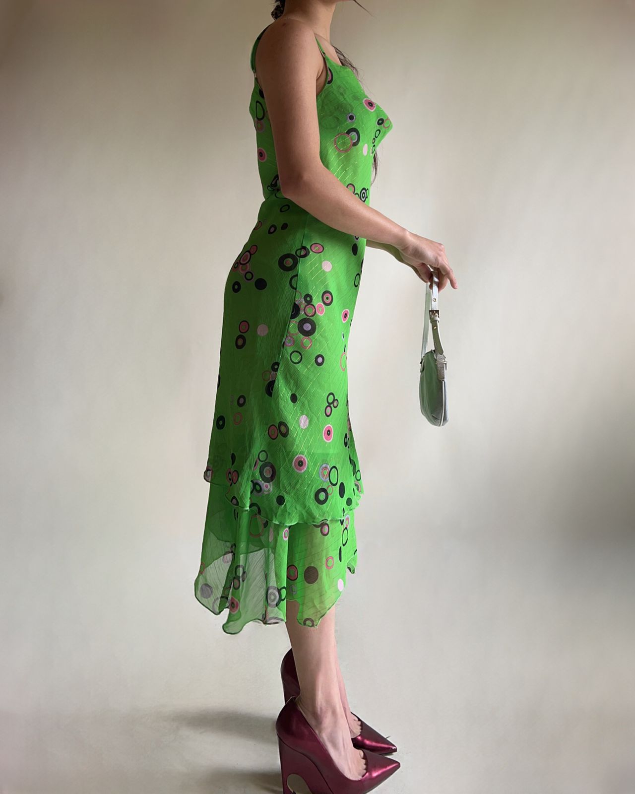 2000s 90s midi dress