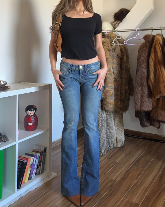 Bebe y2k low waist flared jeans