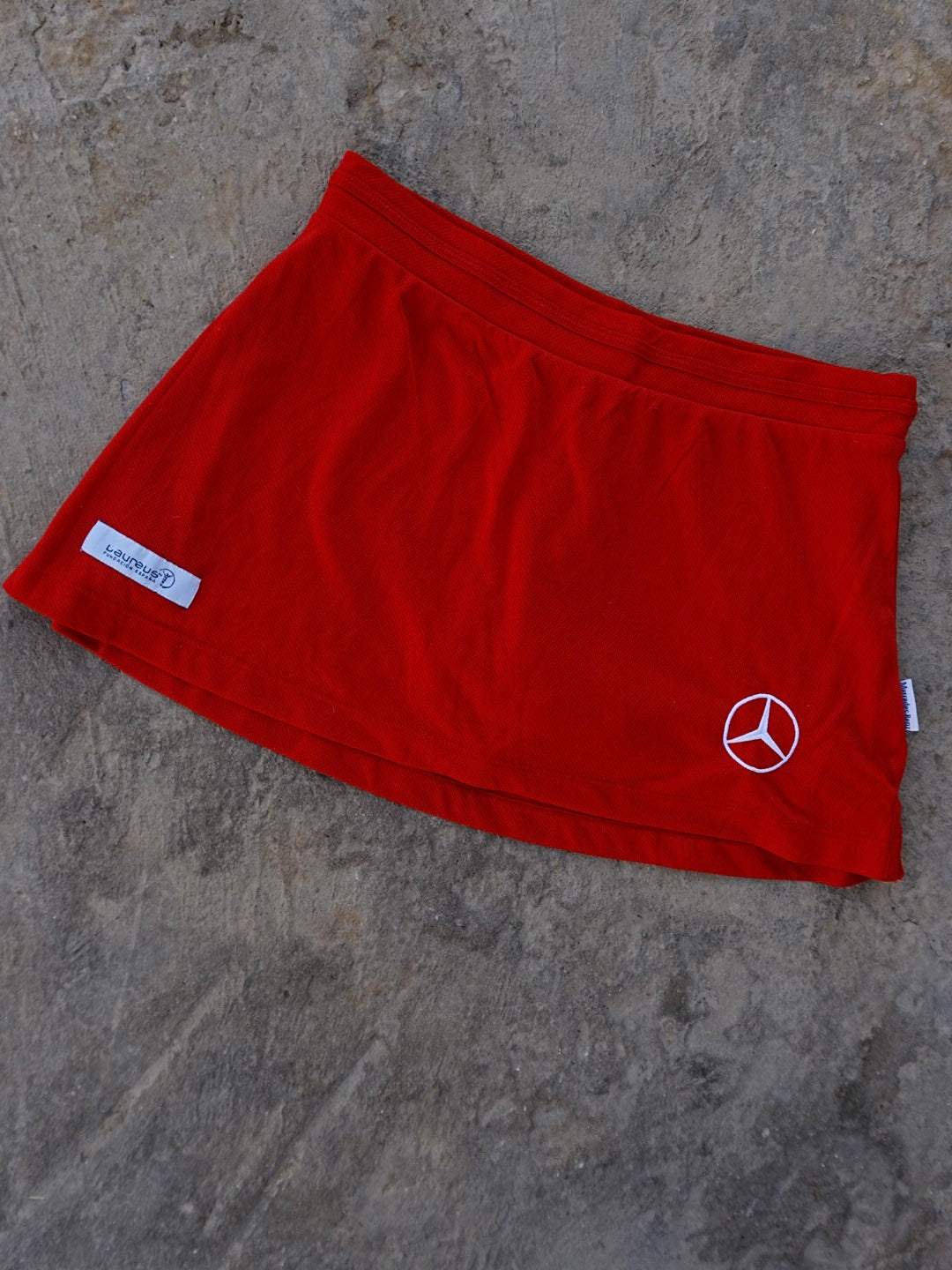 Mercedes Benz mini red skort