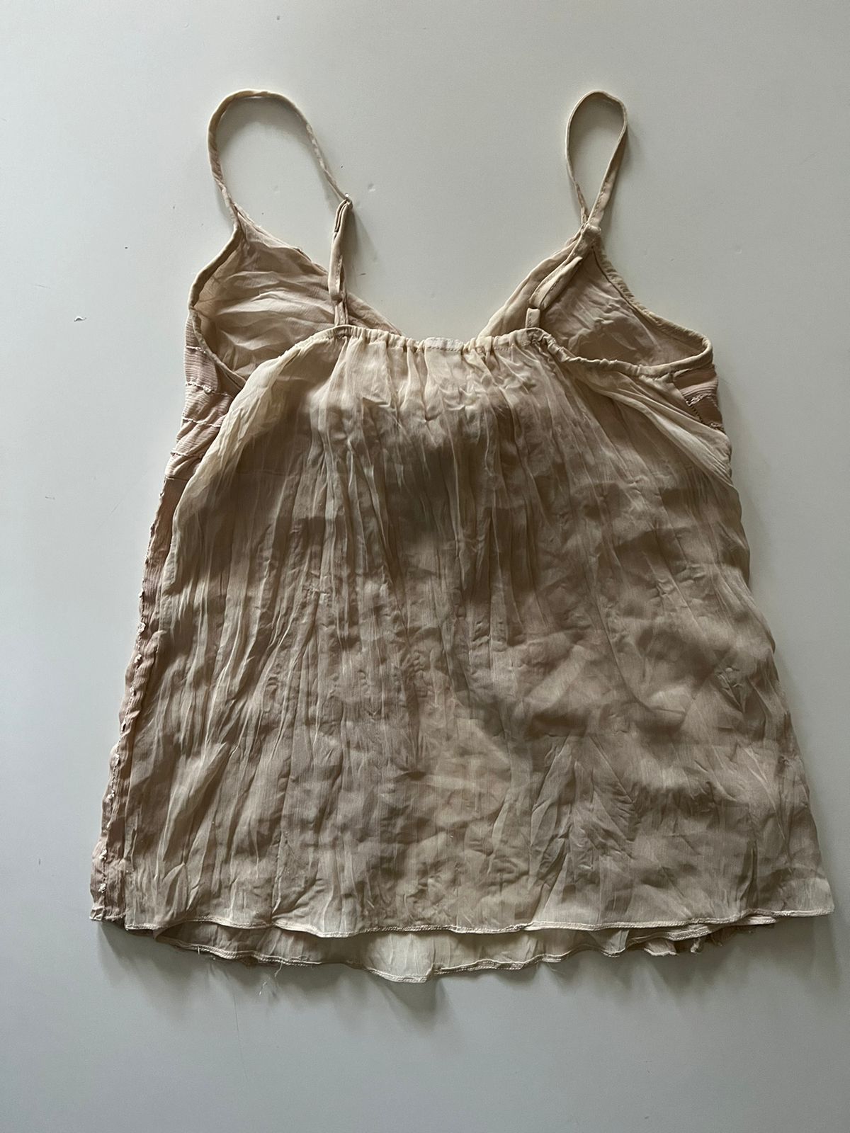 Beige sheer fairy top