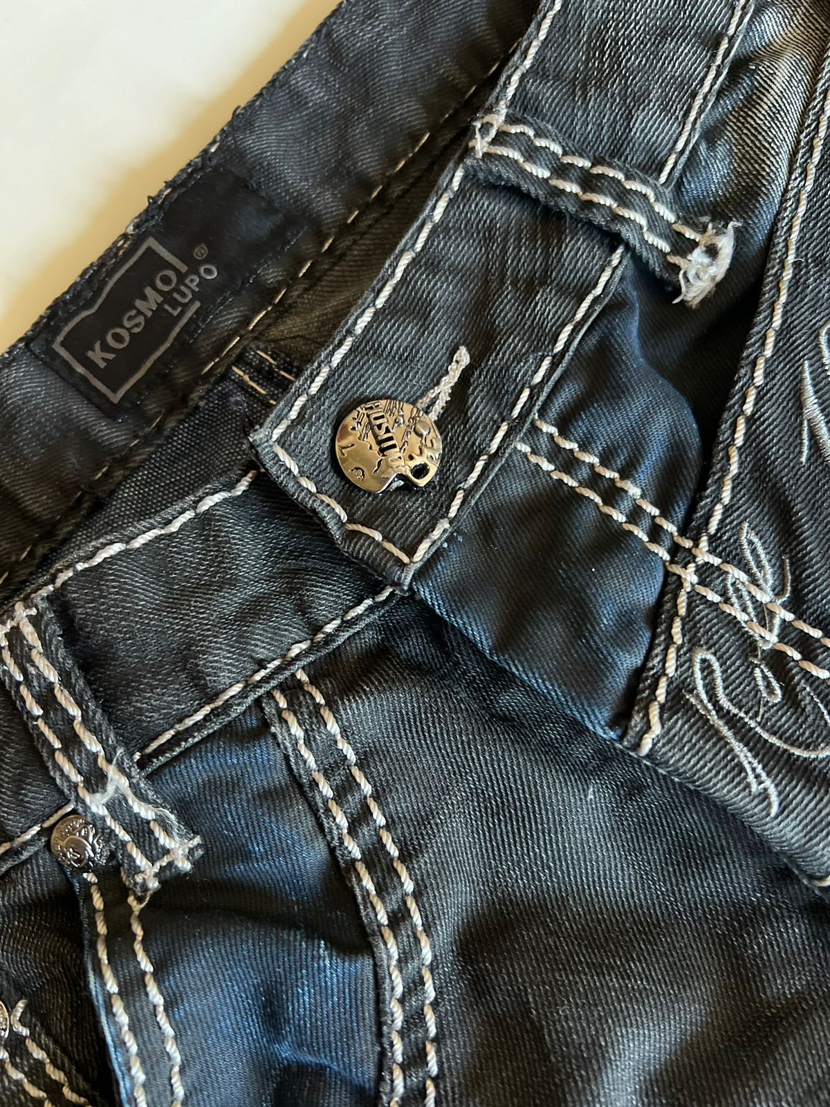 Y2k Kosmo embroidered  jeans