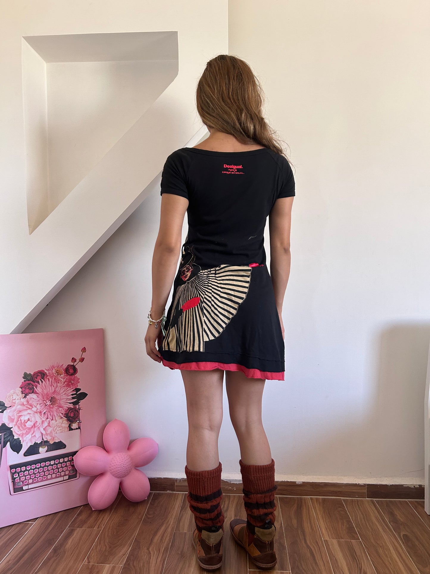 Desigual graphic face dress