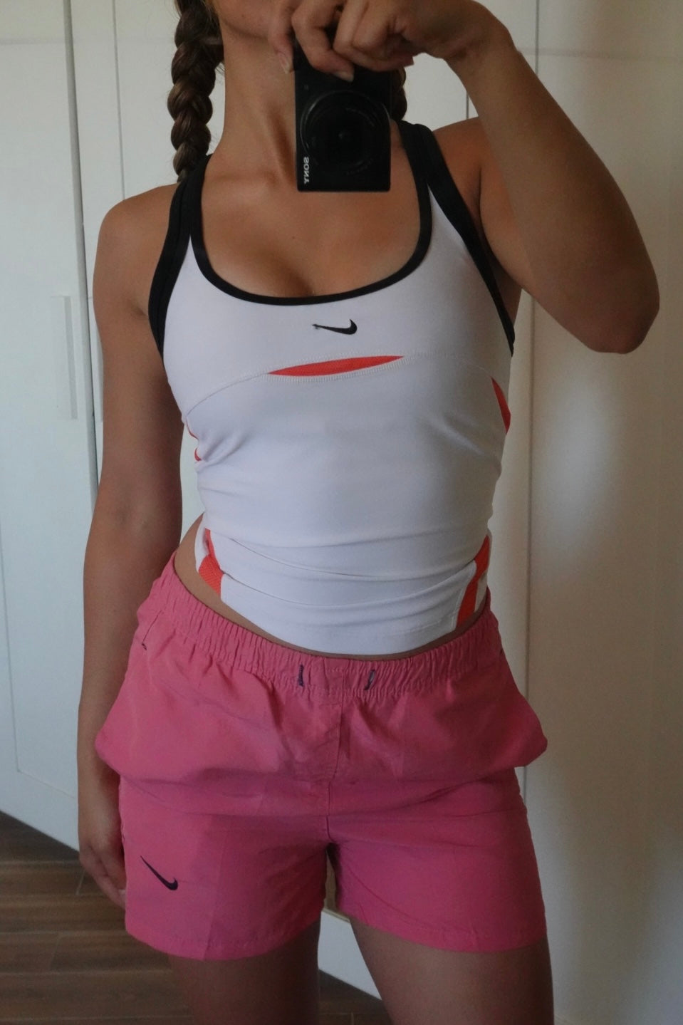Nike pink shorts