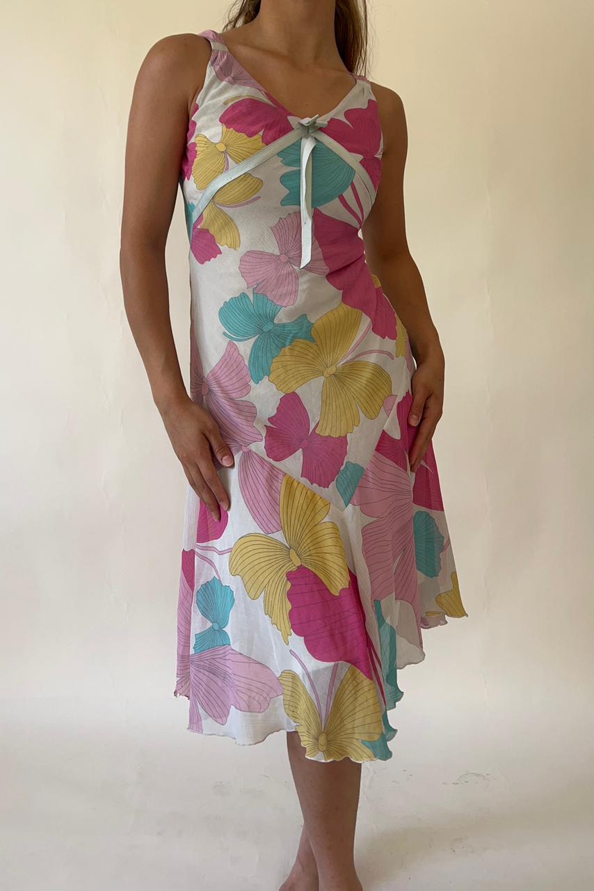 Y2k butterflies midi dress
