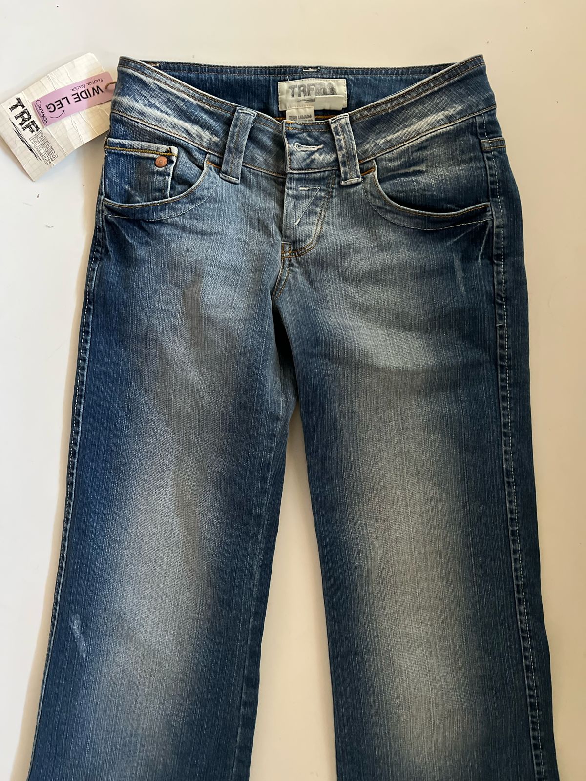 Zara low waist wide baggy jeans
