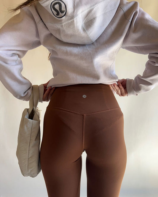 Lululemon flared brown leggings