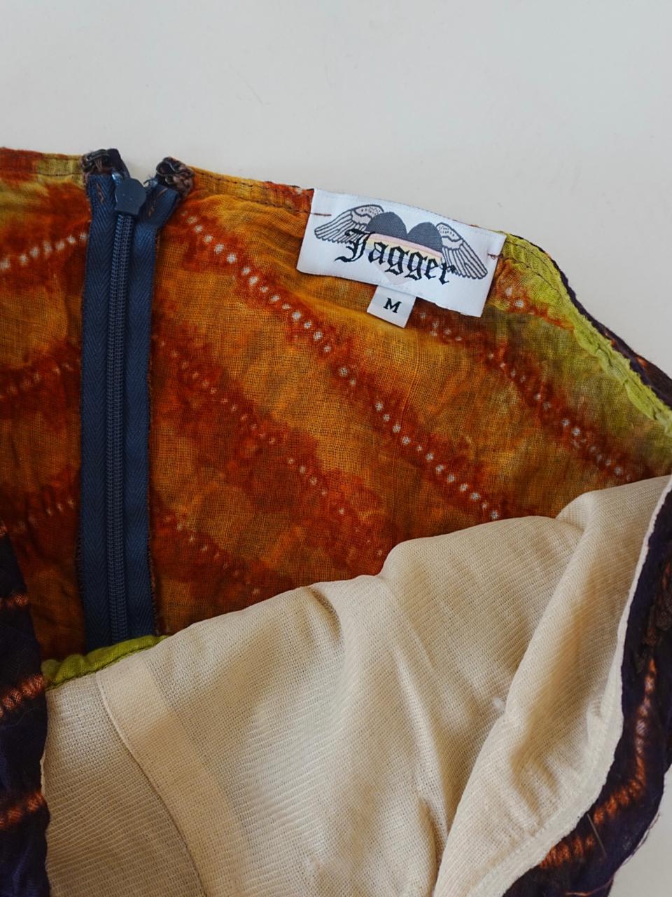 Beaded unsymmetrical hobo top