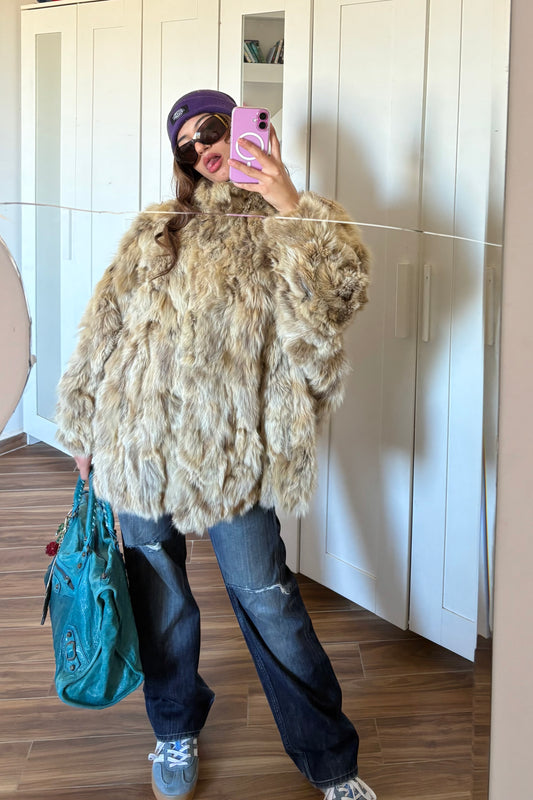 Mini fur coat