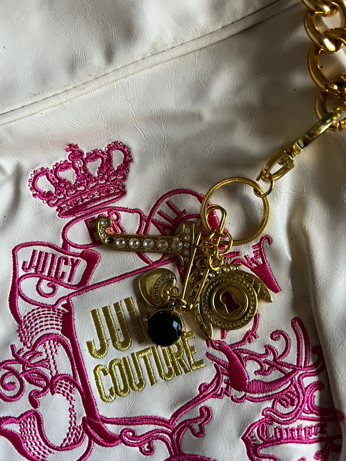 Juicy Couture white leather (not real) bag