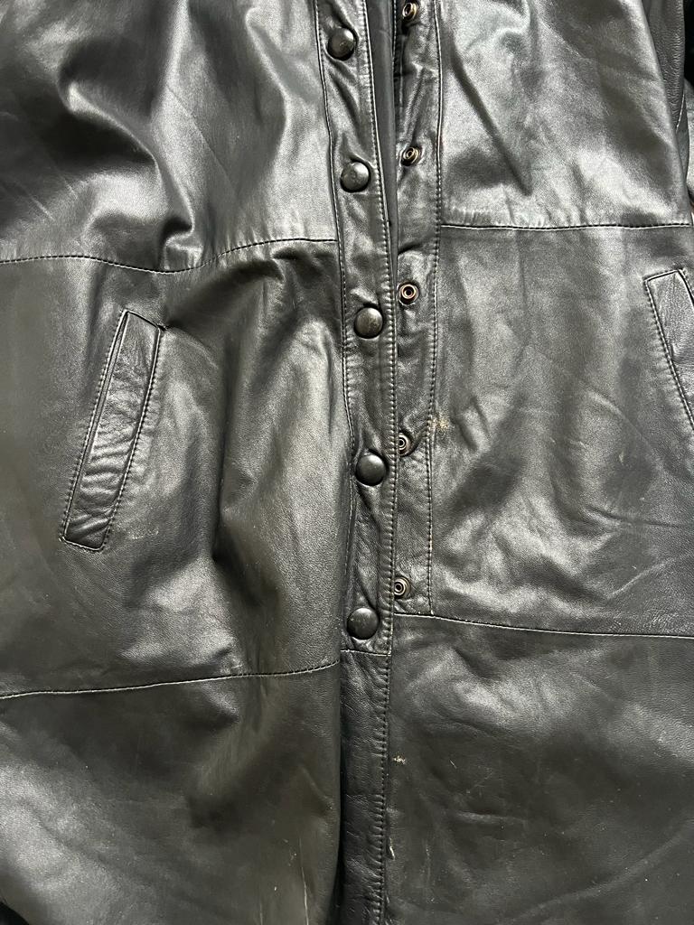 Leather coat