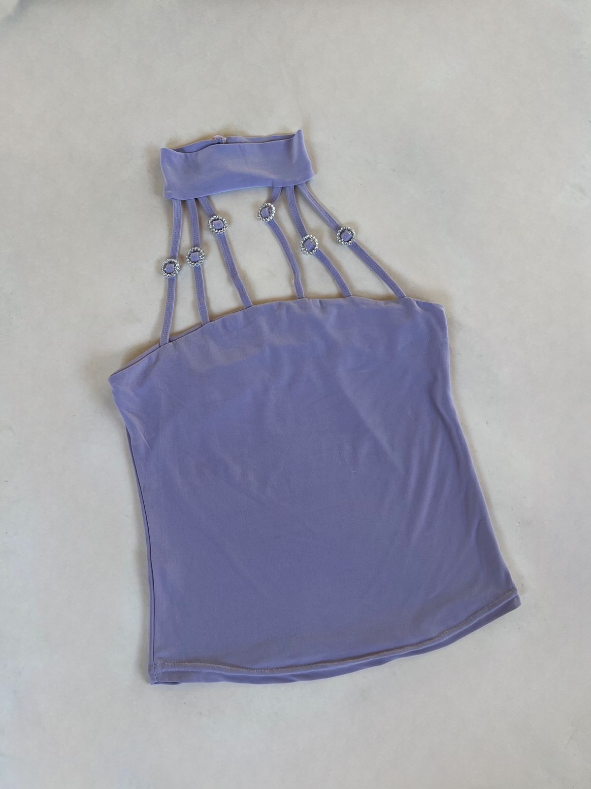 Lilac purple halter top