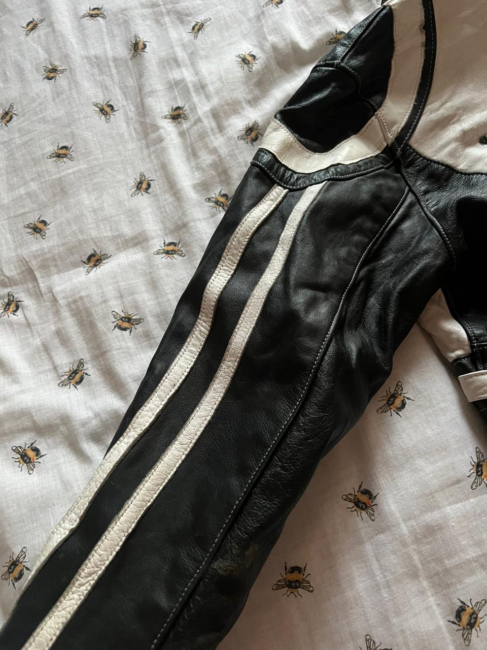 Leather black star jacket