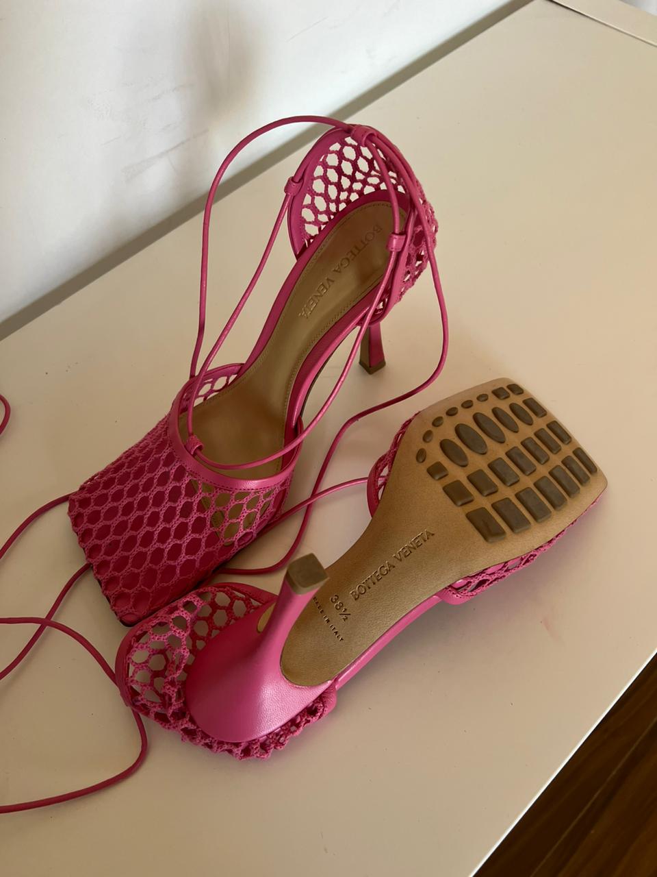 Bottega Veneta pink heels