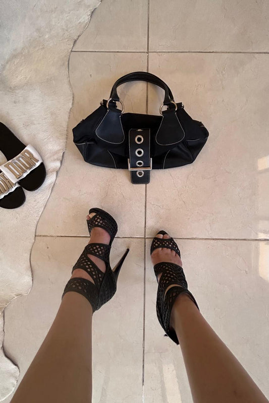 Miu Miu fishnet heels