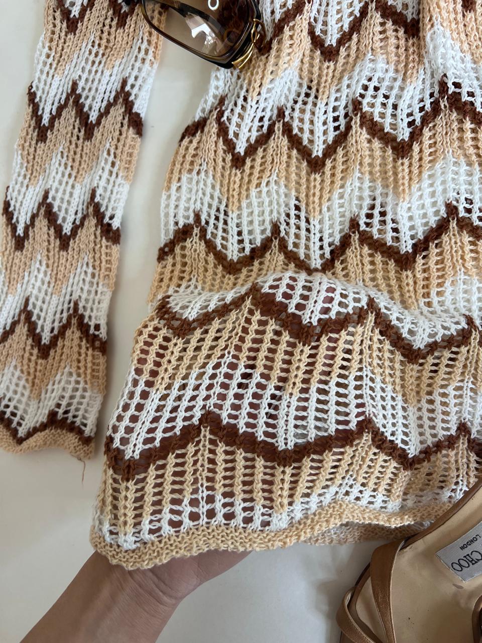 Crochet mini dress/coverup