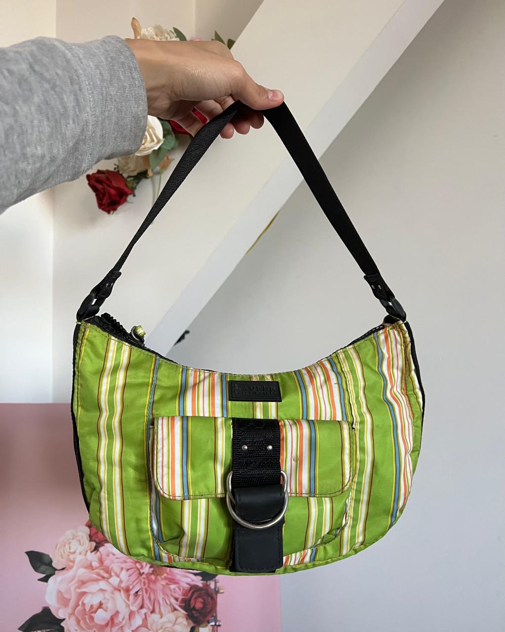 Ralph Lauren green shoulder y2k bag