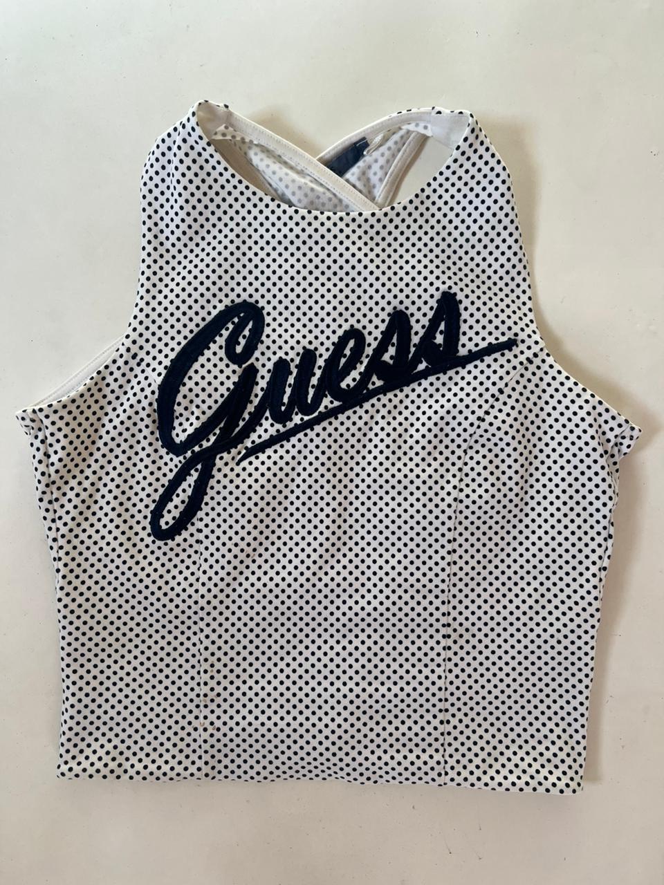 Guess polka dot a bit cropped top
