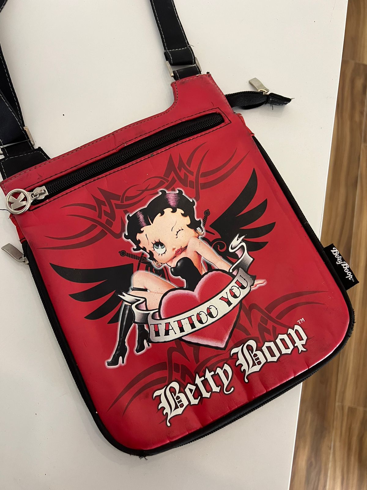 Betty Boop crossbody red bag