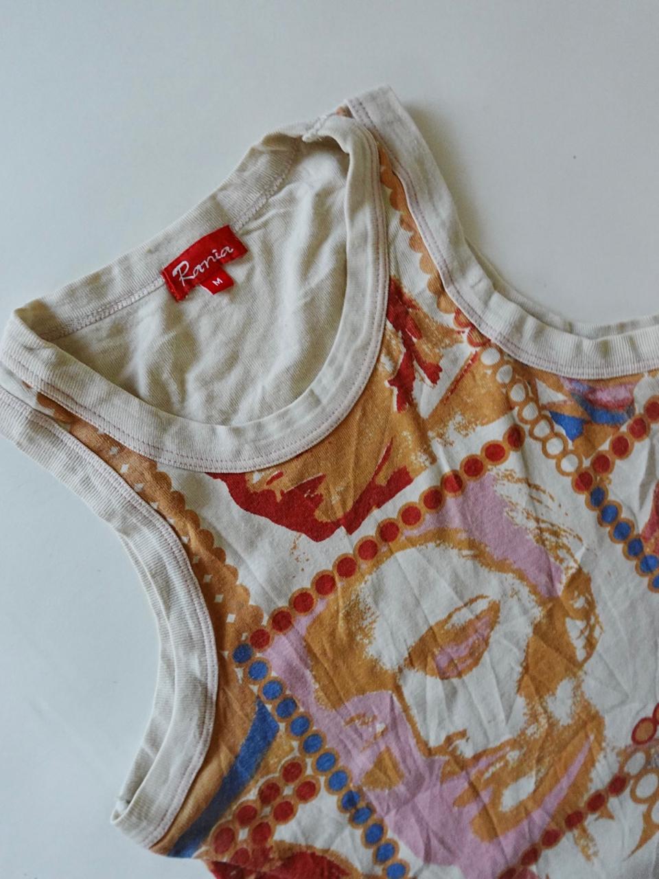 Y2k graphic faces tank top