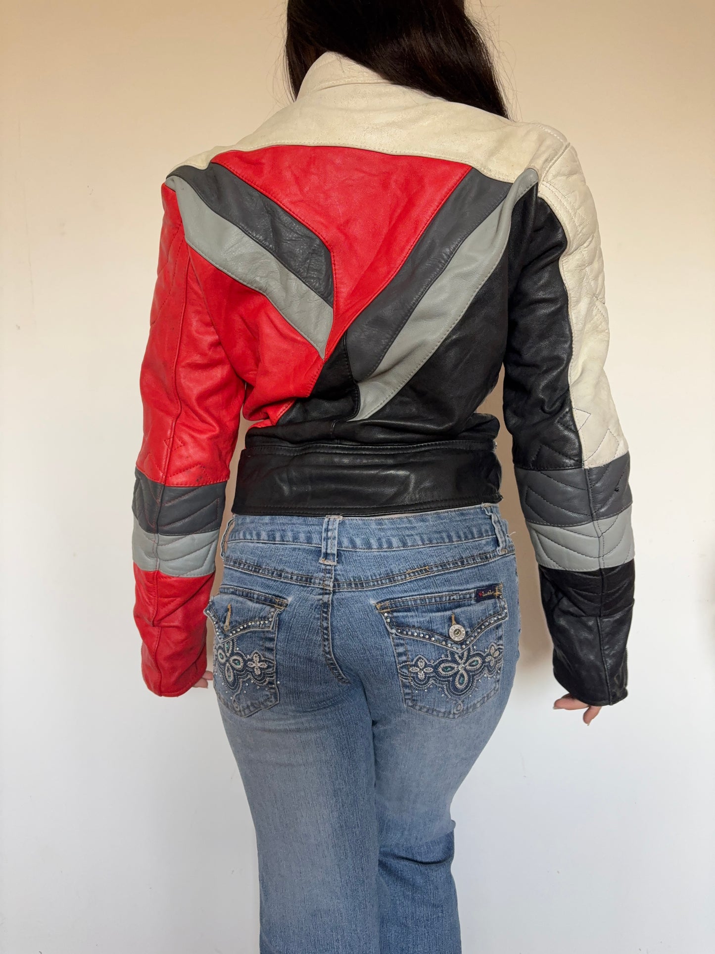 Biker leather jacket