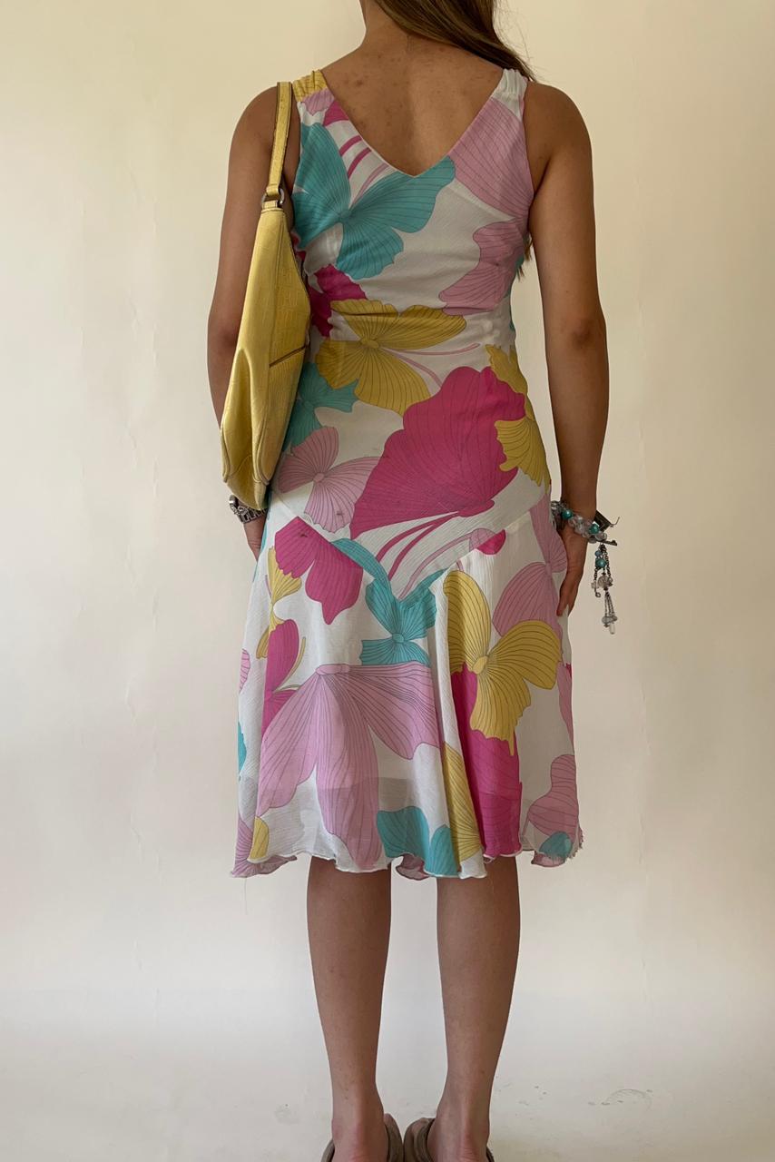 Y2k butterflies midi dress