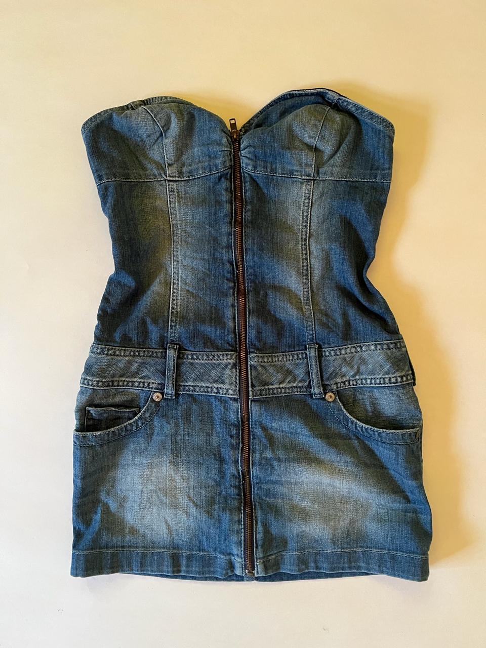 Guess denim y2k mini sleeveless dress