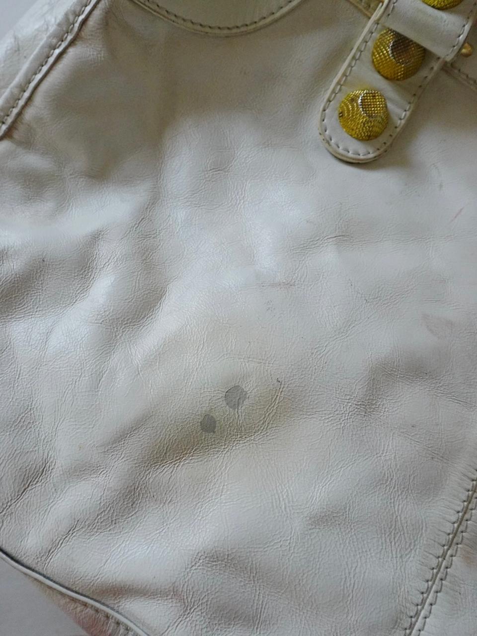 Balenciaga big white city bag