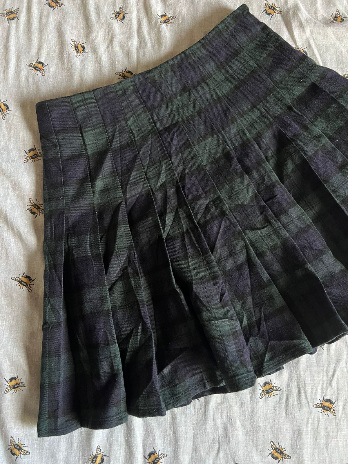 Brandy Melville plaid high waist mini skirt