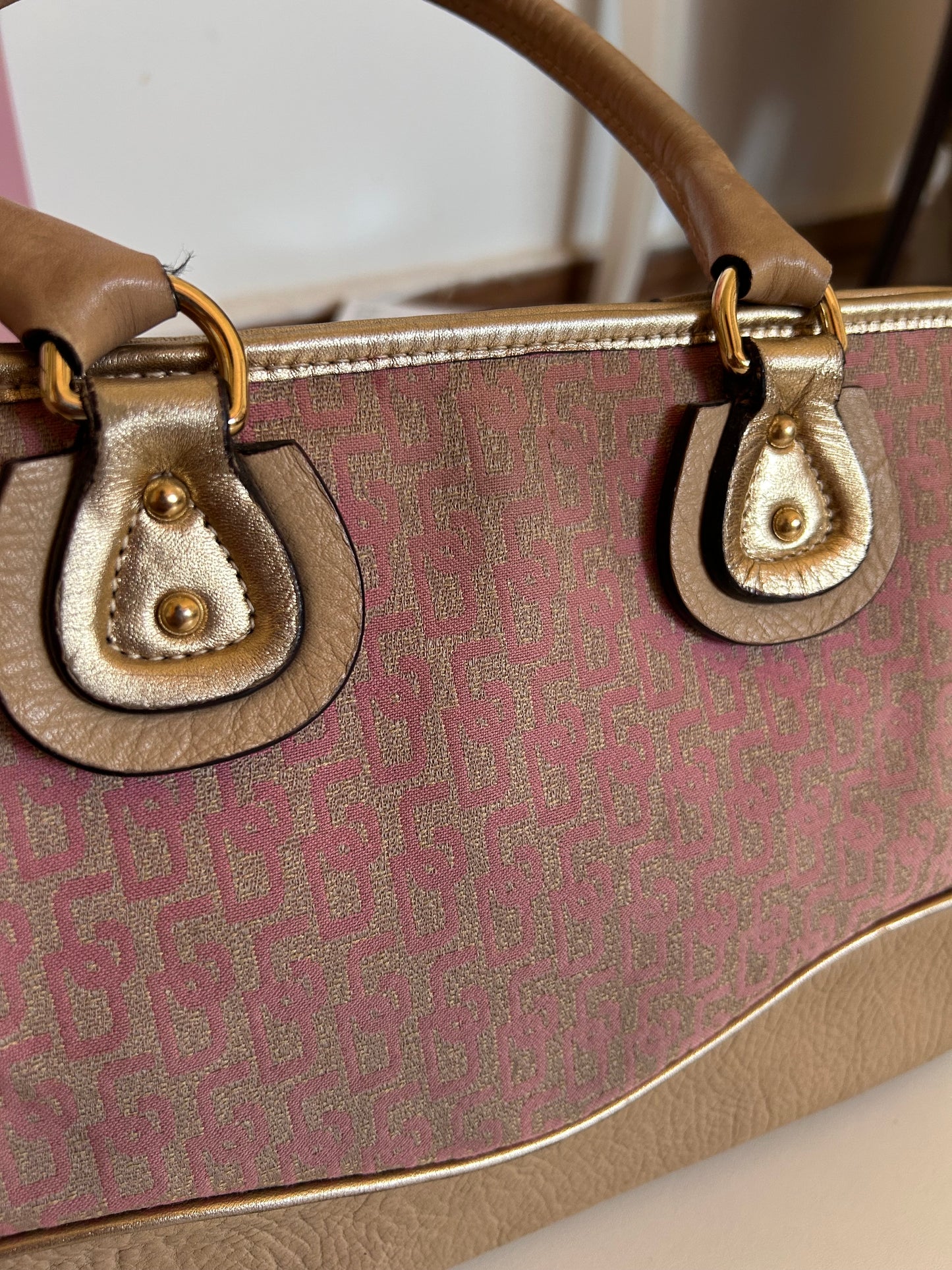 Dolce & Gabbana pink and gold bag