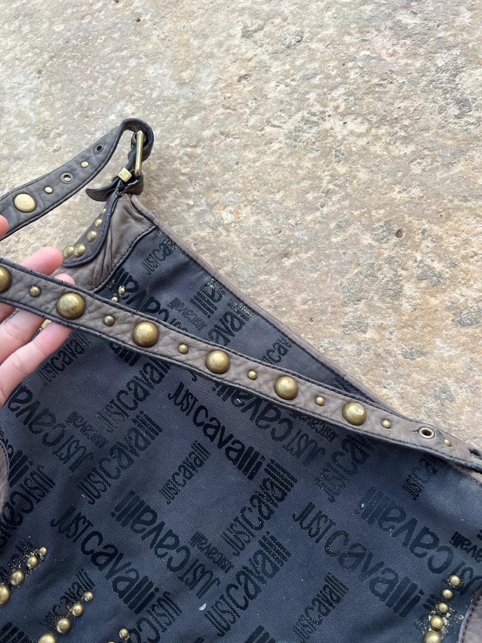 Just Cavalli studded shoulder bag