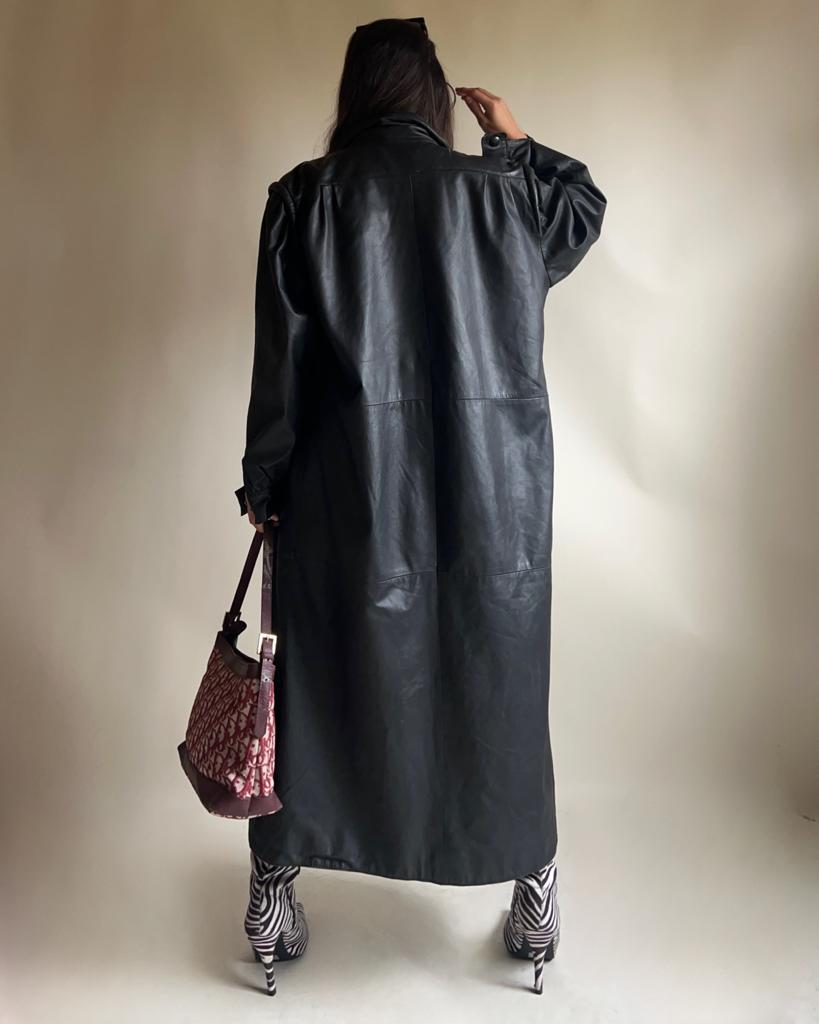 Leather coat