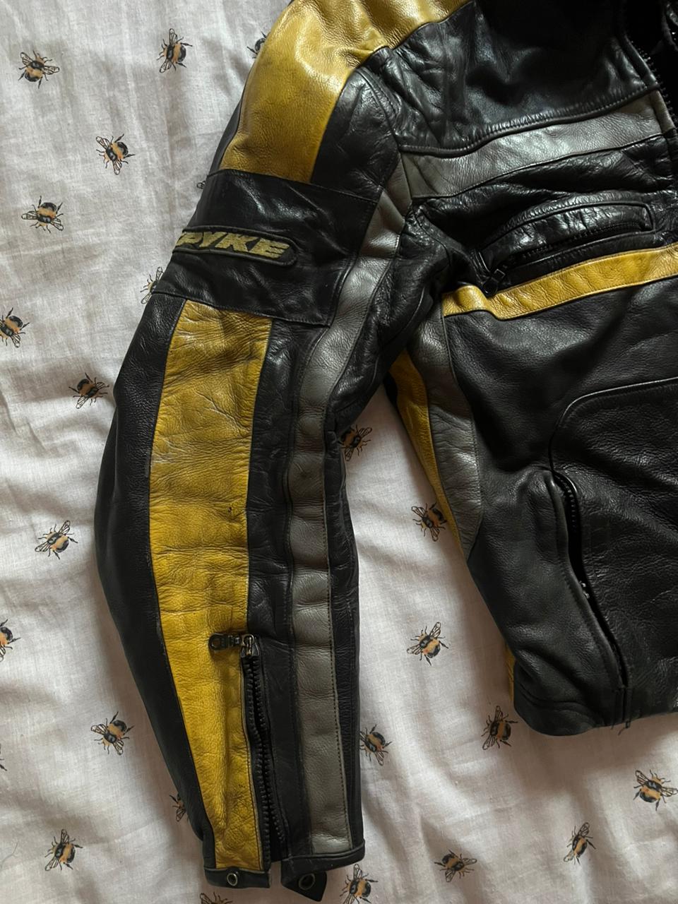 Spyke biker leather jacket