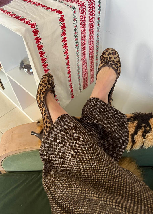 Pedro Miralles animal print fur heels