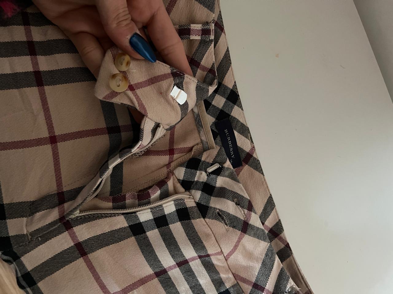 Burberry mid waist flared pants