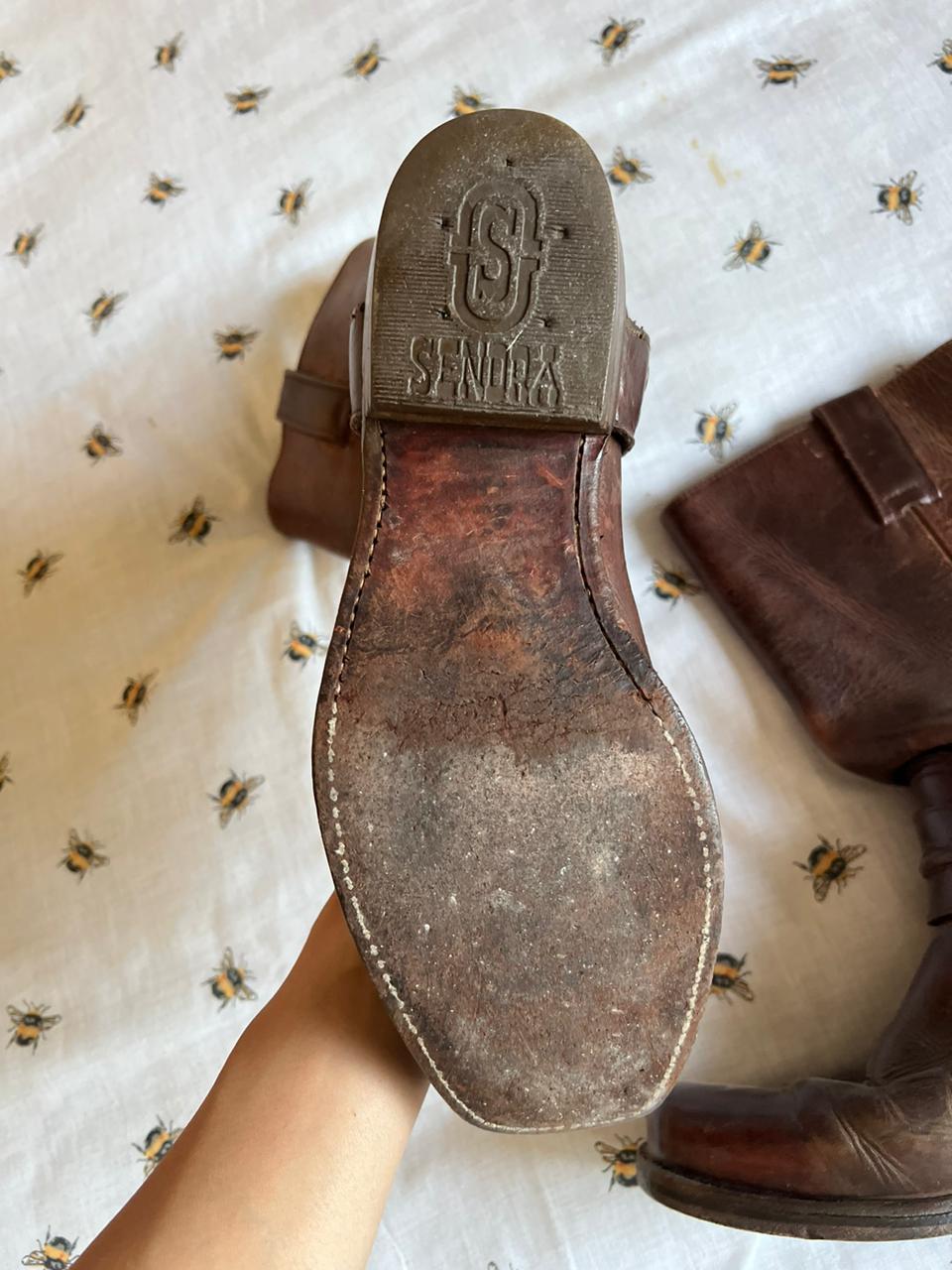 Vintage Sendra brown cowboy brown boots