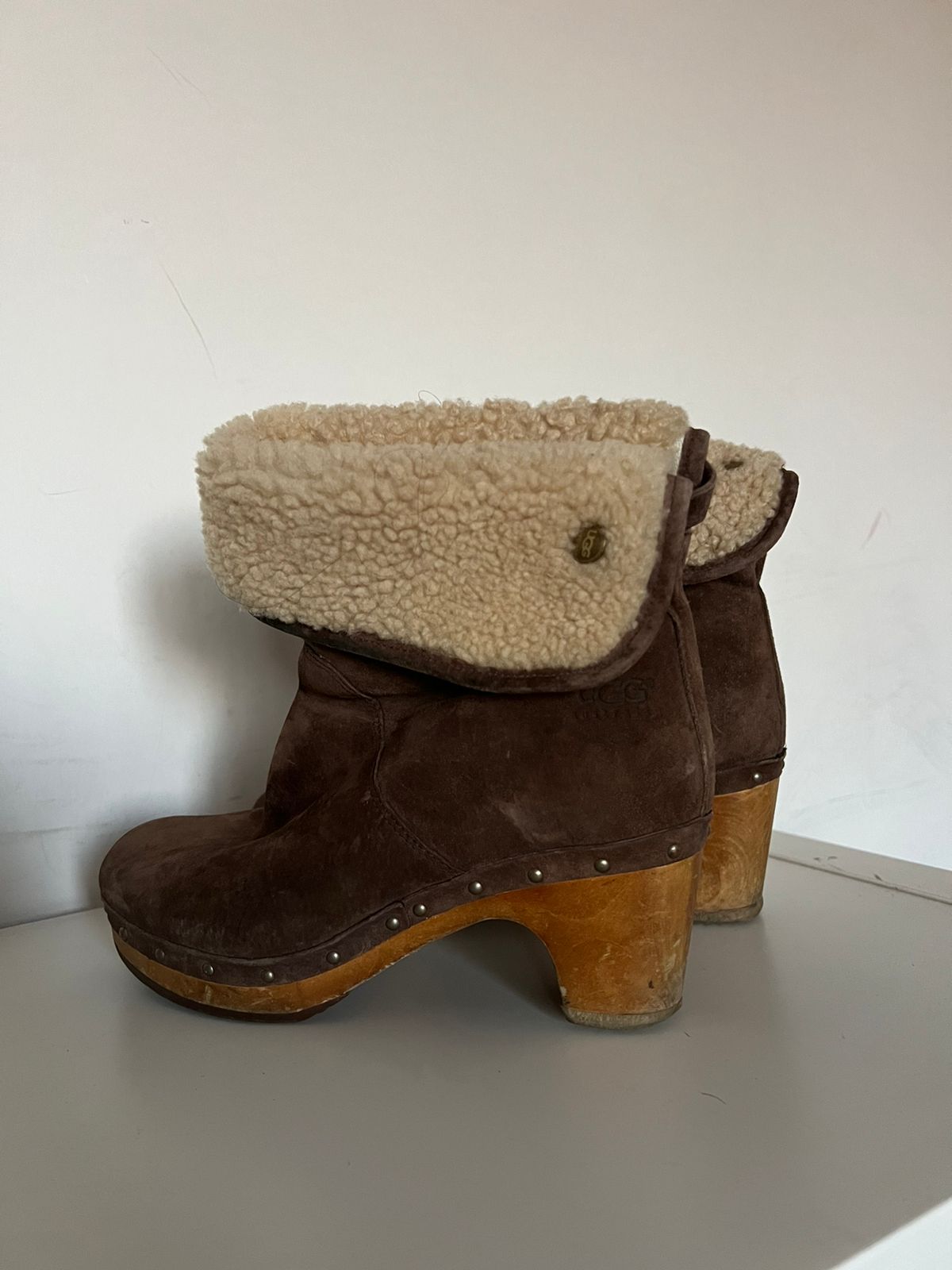 Uggs suede ankle high boots