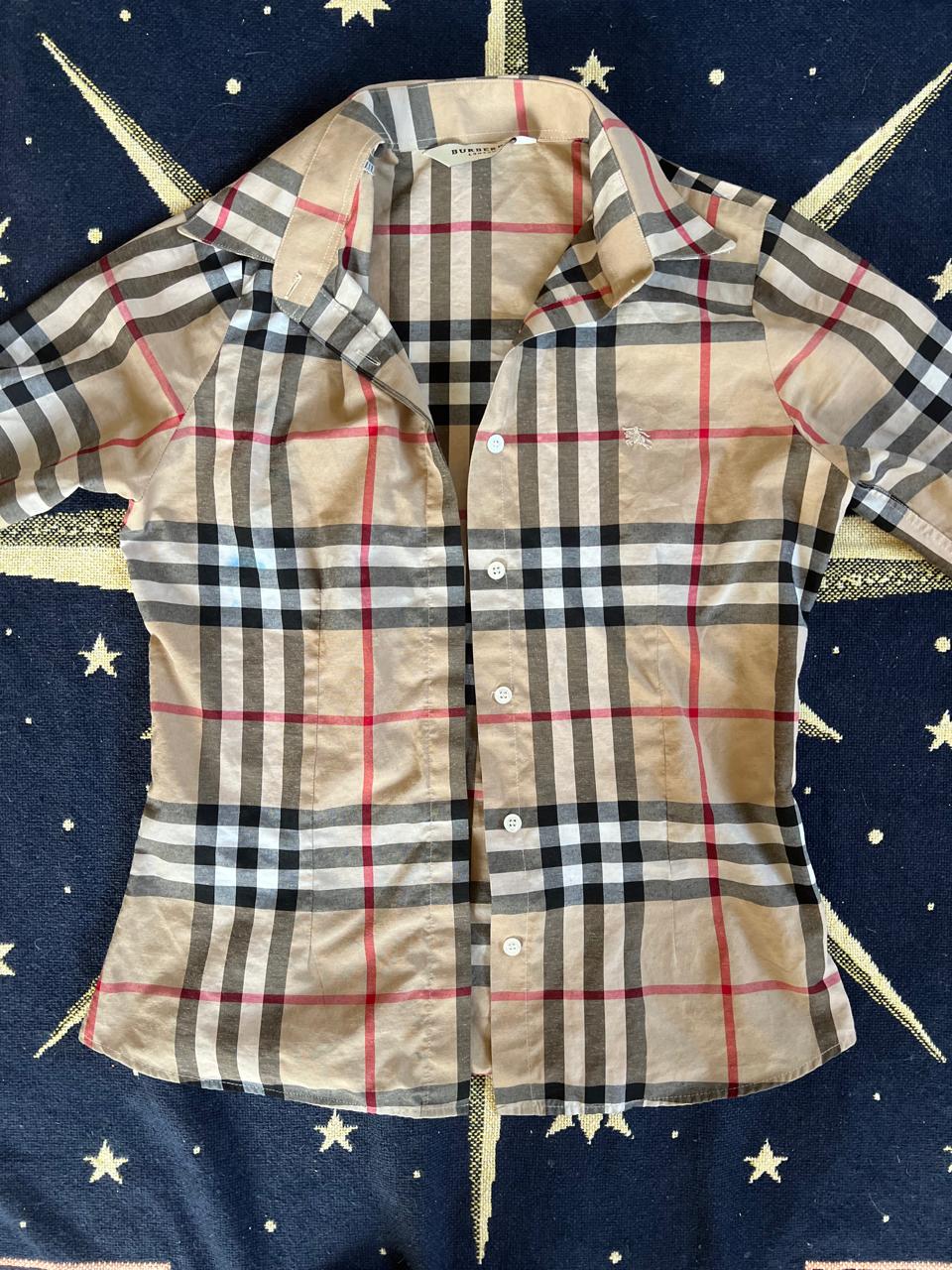 Burberry button up shirt