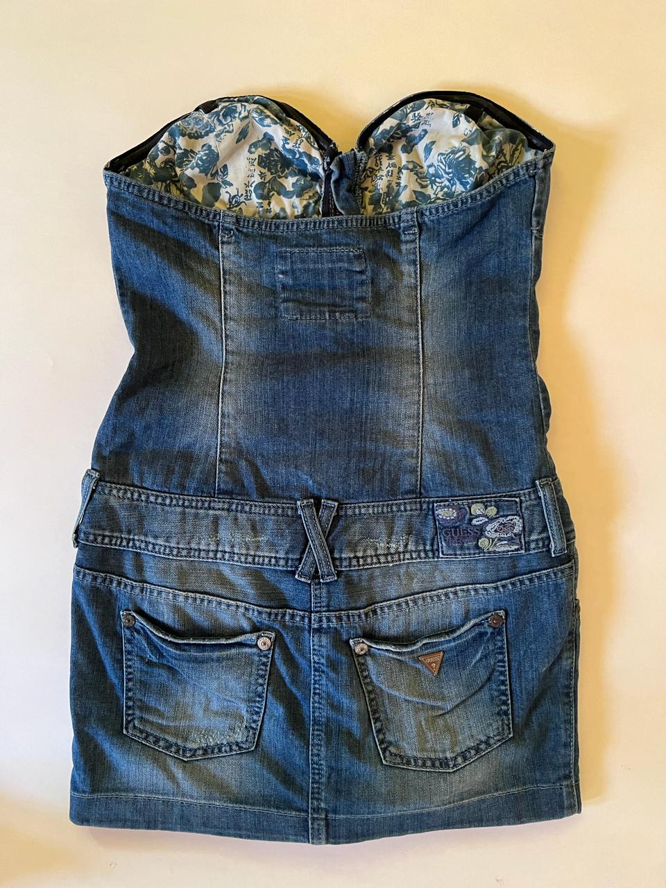 Guess denim y2k mini sleeveless dress