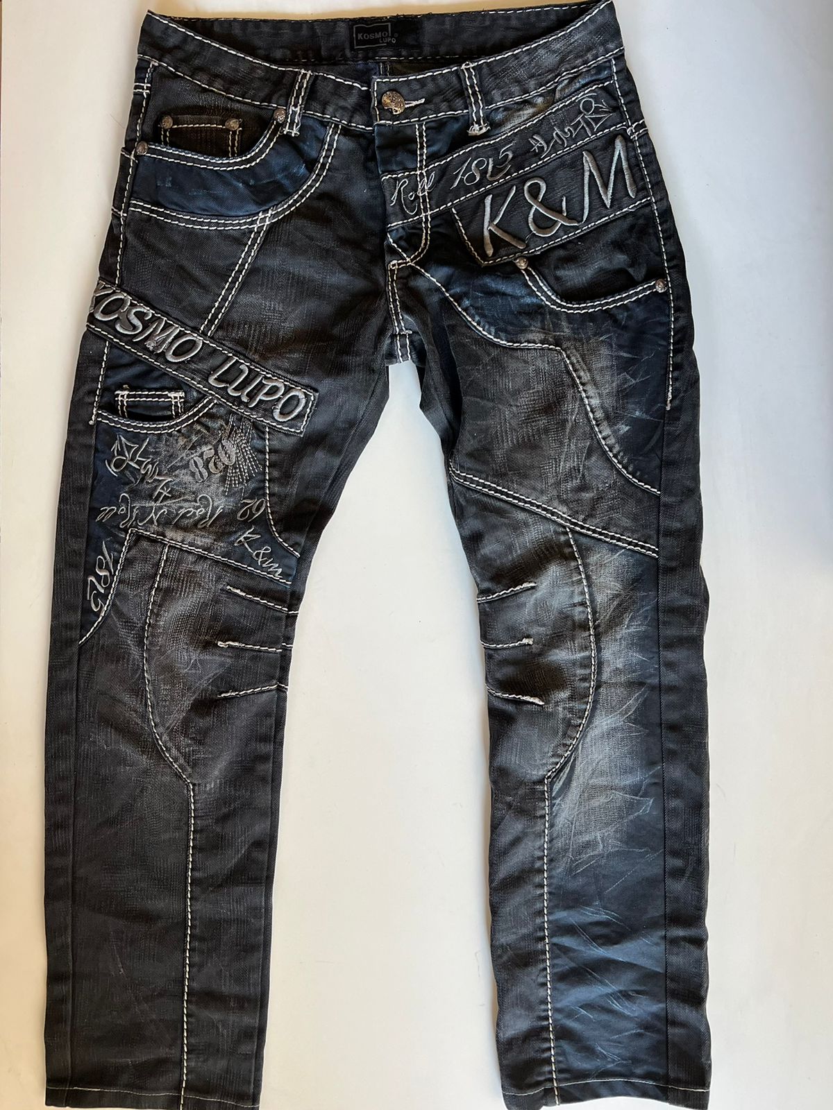 Y2k Kosmo embroidered  jeans