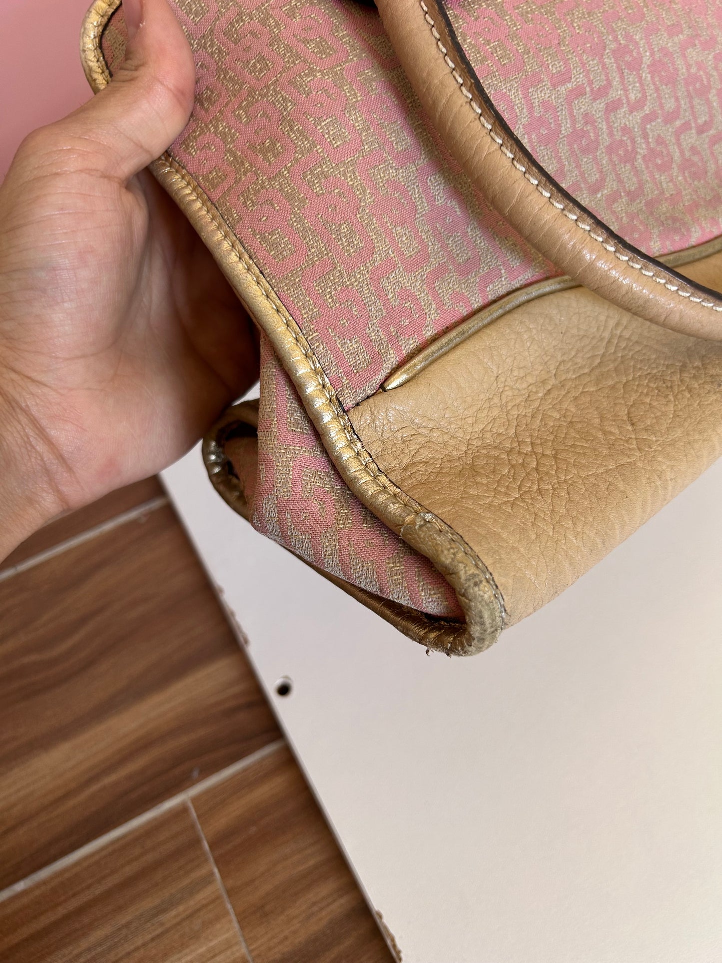 Dolce & Gabbana pink and gold bag
