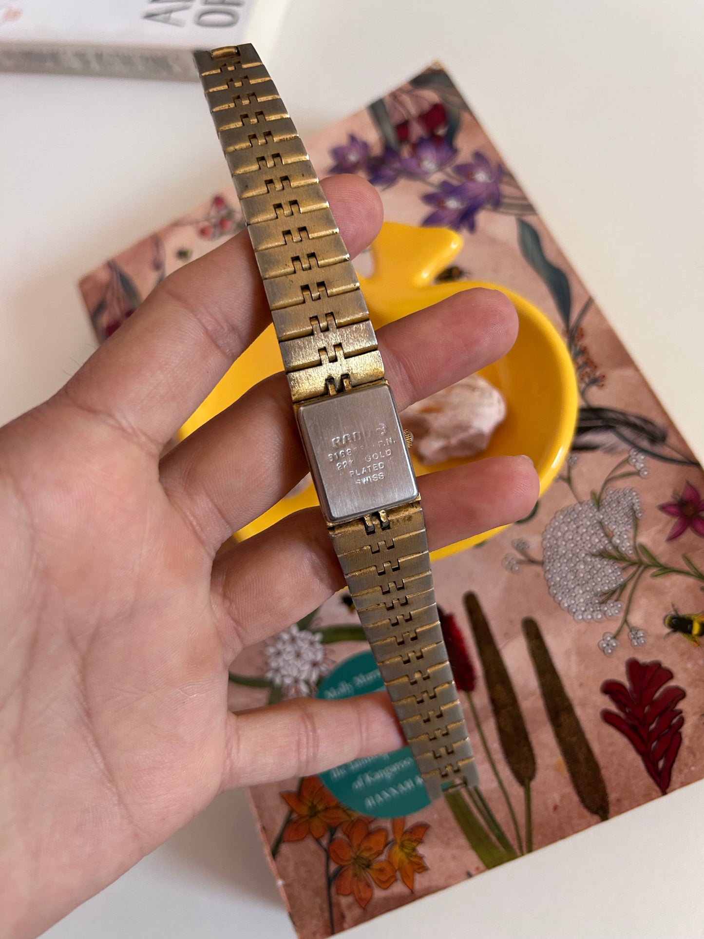 Vintage Rado 24k gold plated heart watch