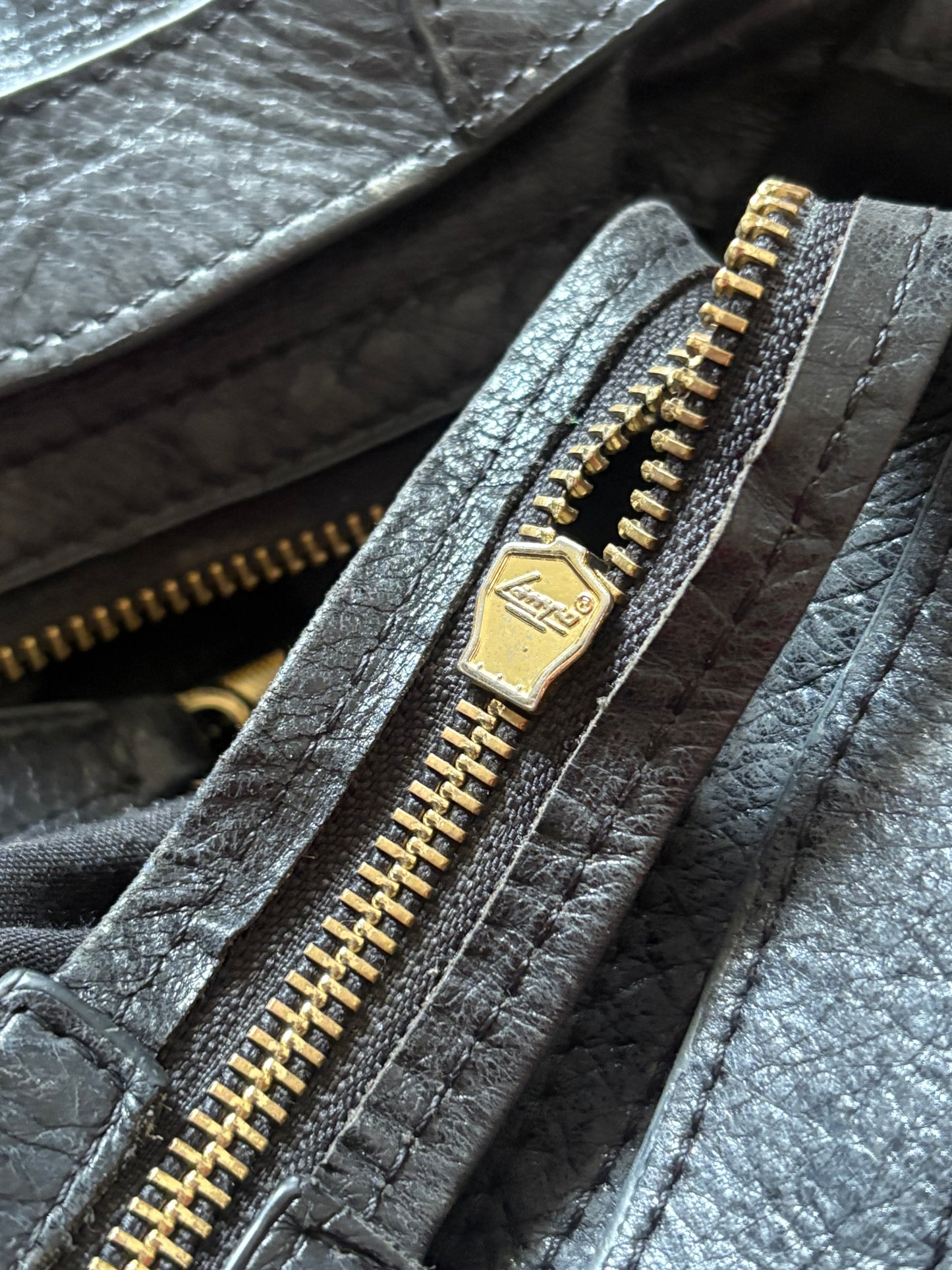 Balenciaga city black leather bag