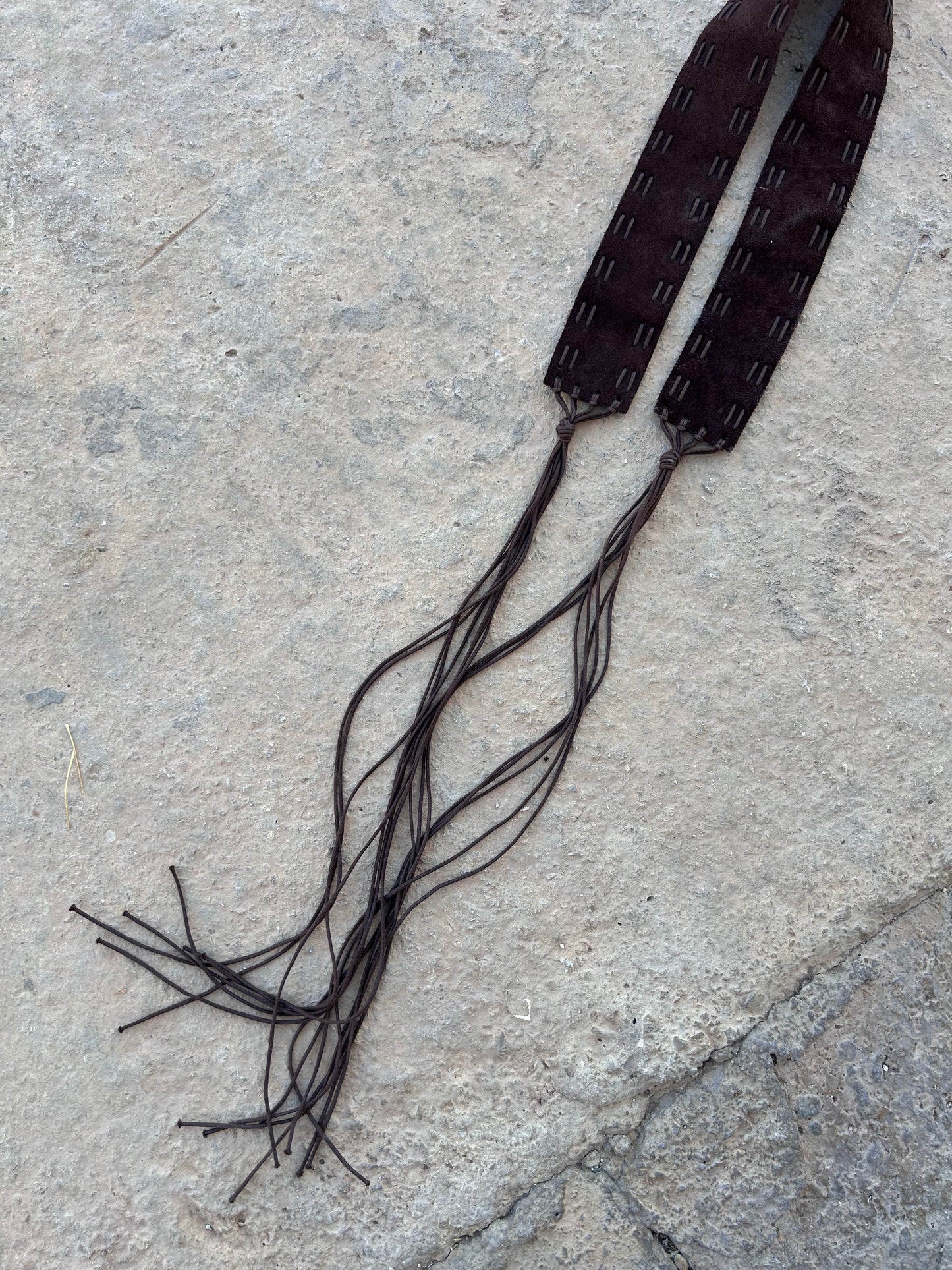 Mango suede belt