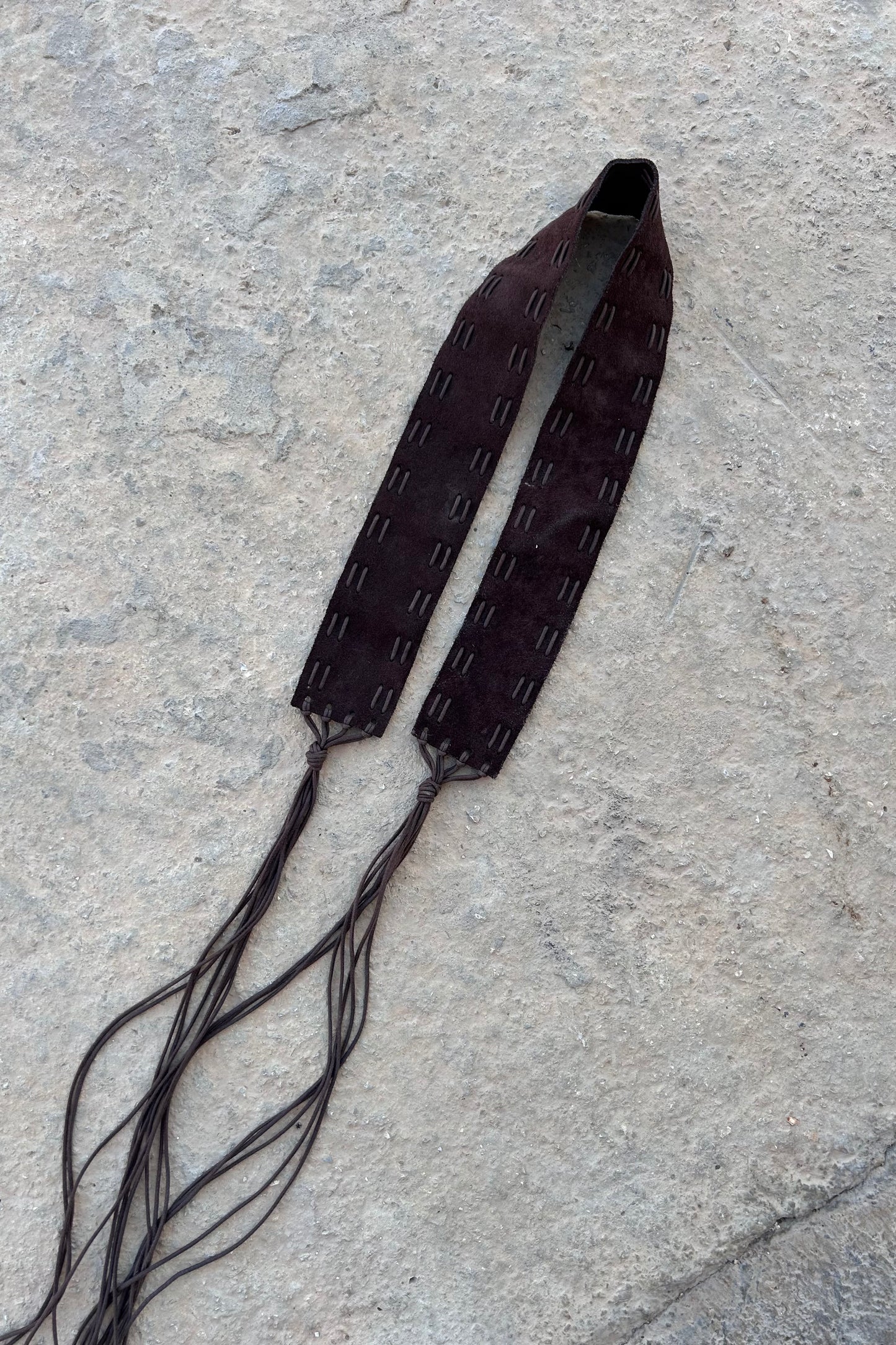 Mango suede belt