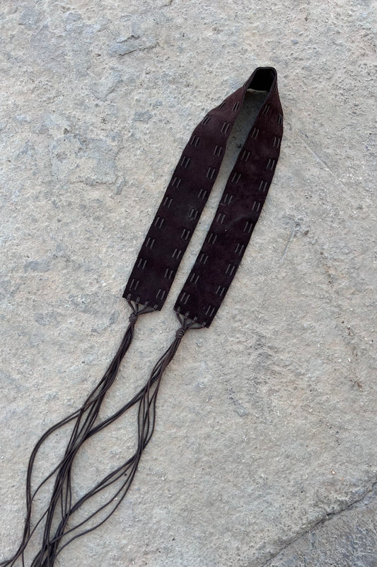 Mango suede belt