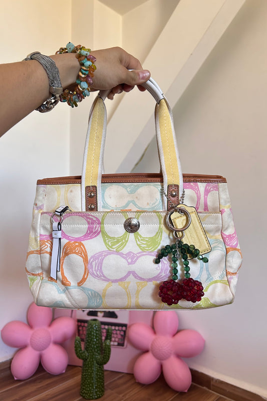 Coach pastel color hampton bag