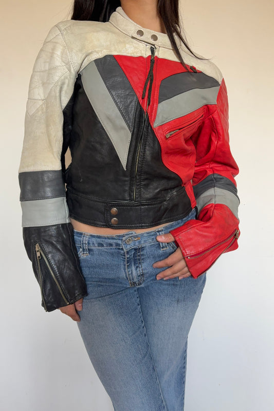 Biker leather jacket