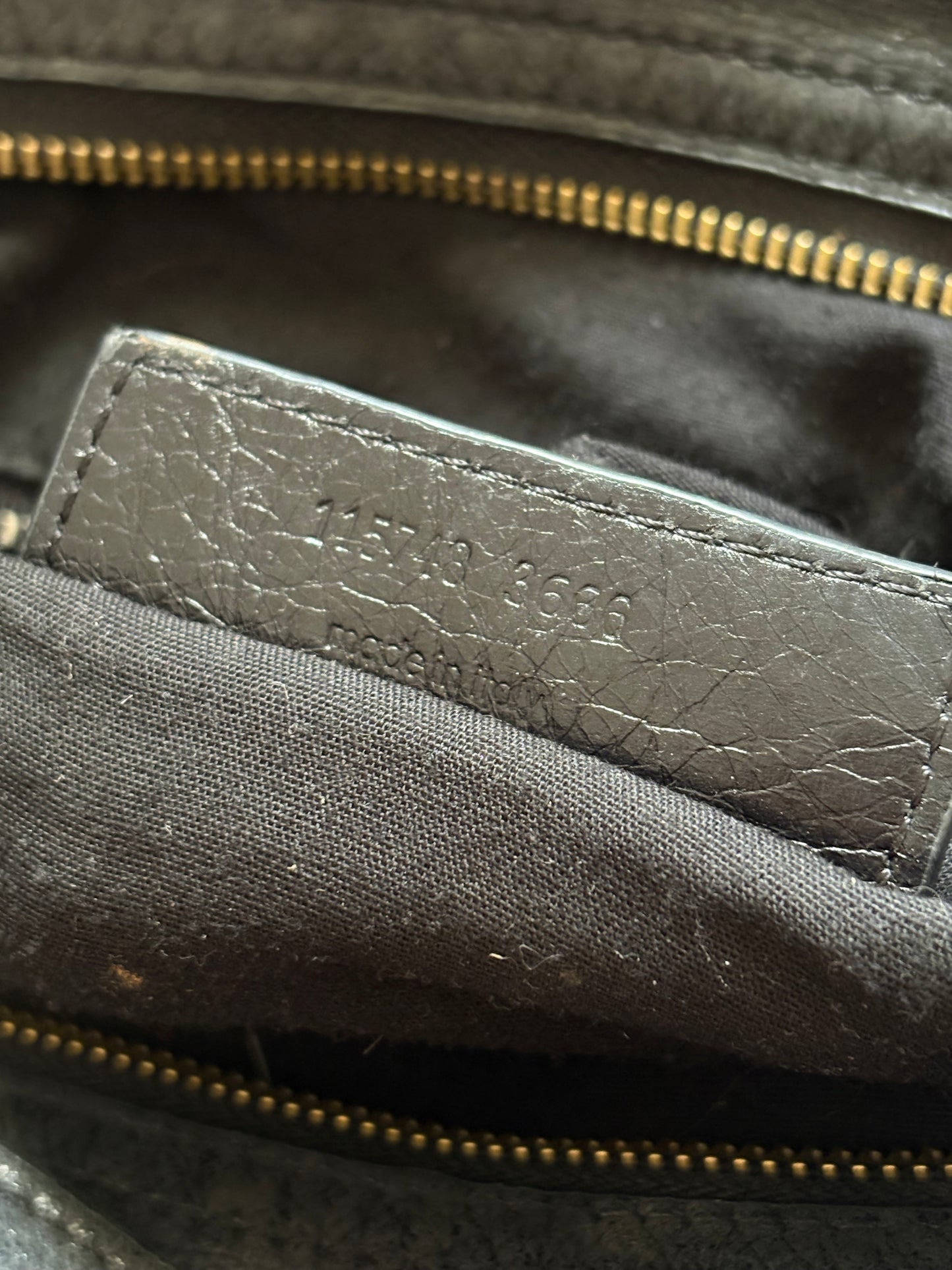 Balenciaga city black leather bag